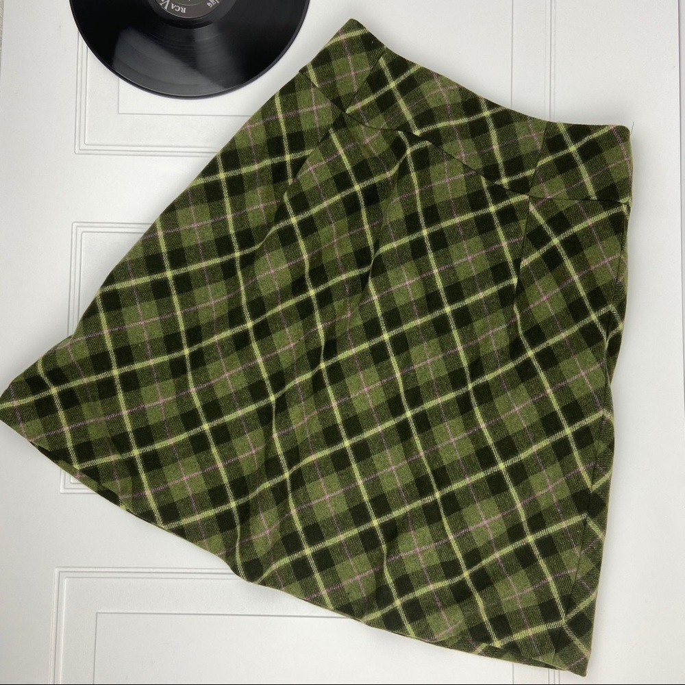 Vintage •Chadwicks• Plaid Wool Skirt